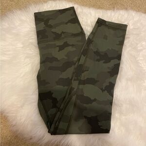 Lululemon Align Leggings Heritage Camo Olive Green